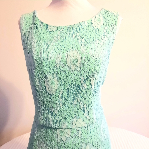 Pastel Green Plus size Lace dress Size 3XL - Picture 14 of 14